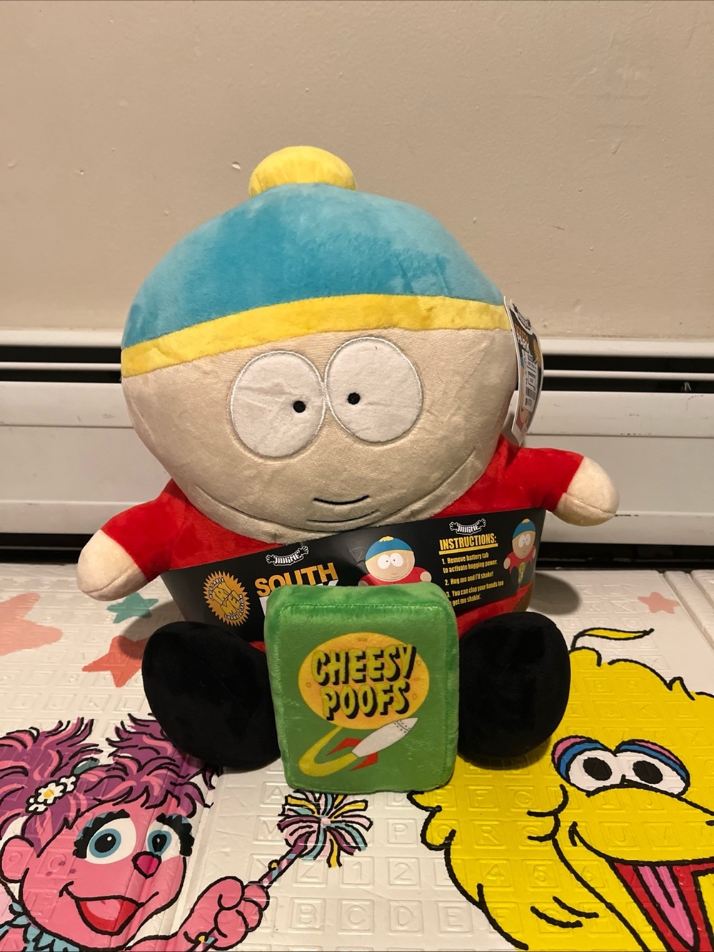South Park - Cartman with Cheesy Poofs HugMe 16" Vibrating Plush